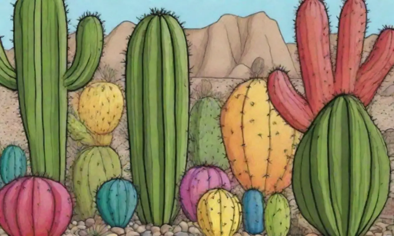 Cactus exóticos y coloridos, belleza del desierto y bajo mantenimiento