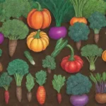 Verduras coloridas y saludables de un jardín orgánico