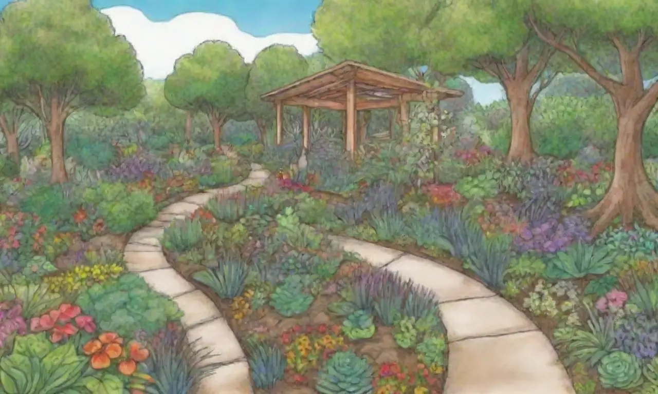 Jardines terapéuticos sostenibles que promueven la biodiversidad y el bienestar comunitario