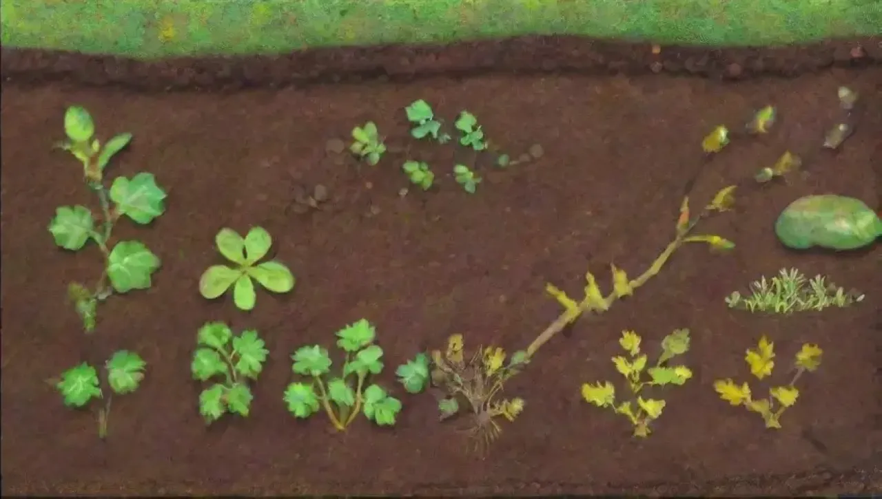 Un ecosistema vibrante y diverso donde la vida y la descomposición coexisten en armonía