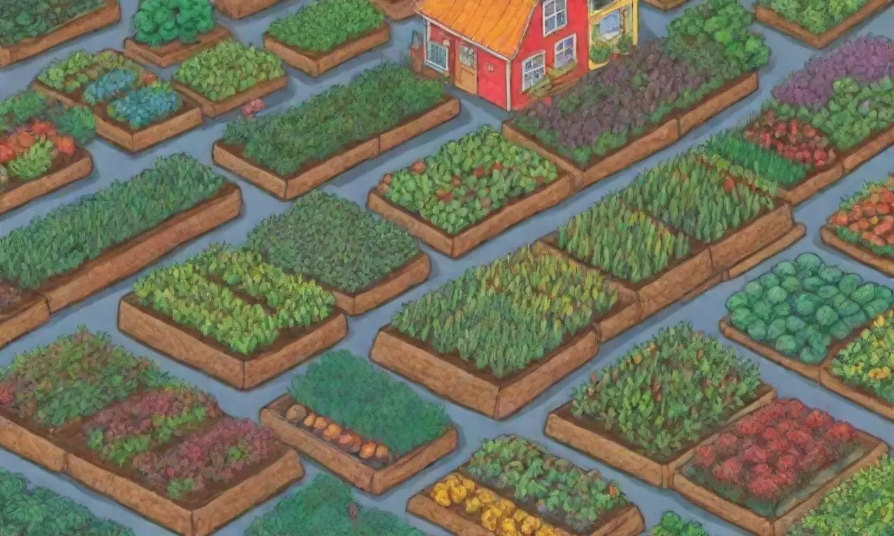 Guía visual de cultivo estacional con imágenes coloridas y consejos fáciles