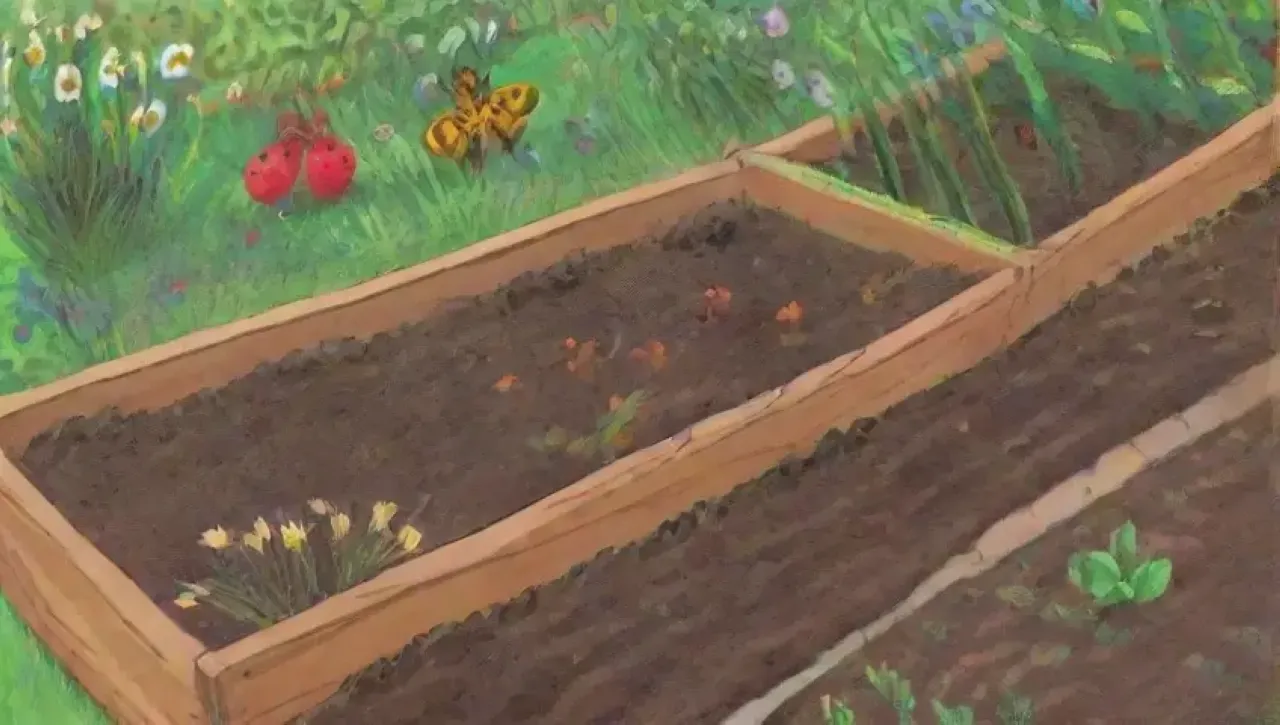 Un jardín vibrante y saludable en armonía con la naturaleza