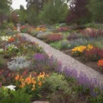 Jardines de bombillas coloridos con diseños innovadores y plantas nativas
