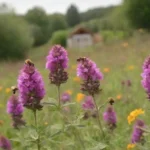 Jardín diverso y saludable con flores
