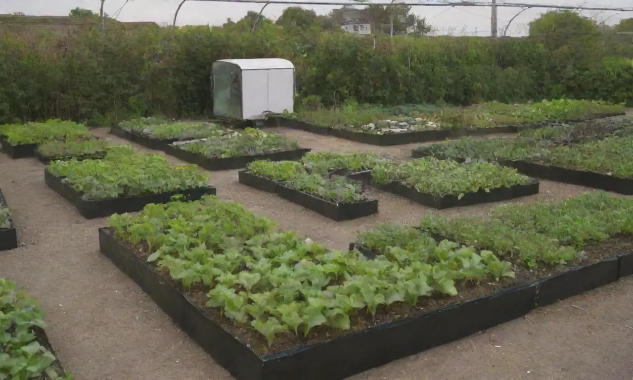 Jardines móviles y agricultura urbana sustentable con tecnología verde y producción fresca