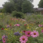 Jardines urbanos vibrantes con flores