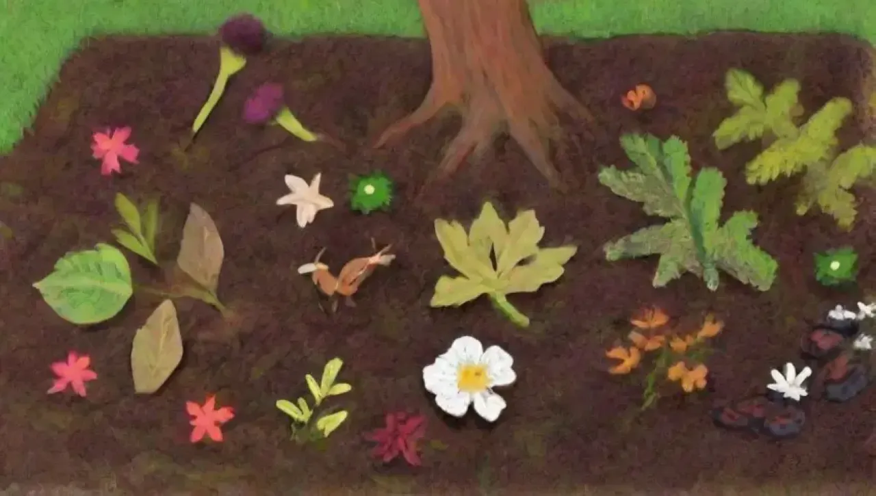Un ecosistema vibrante y diverso de vida en el suelo