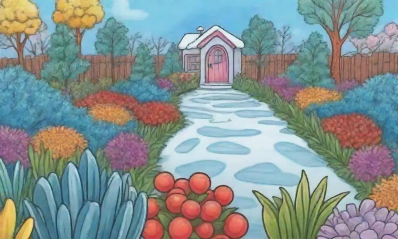 Consejos de jardines helados con colores vibrantes y navegación fácil