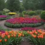 Jardines bulbos coloridos con flores vibrantes y belleza todo el año