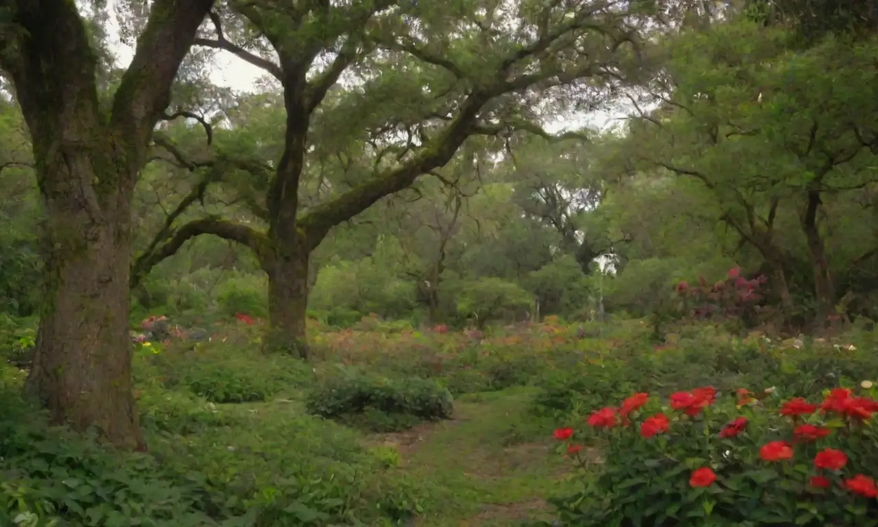 Naturaleza vibrante y sostenible con flora