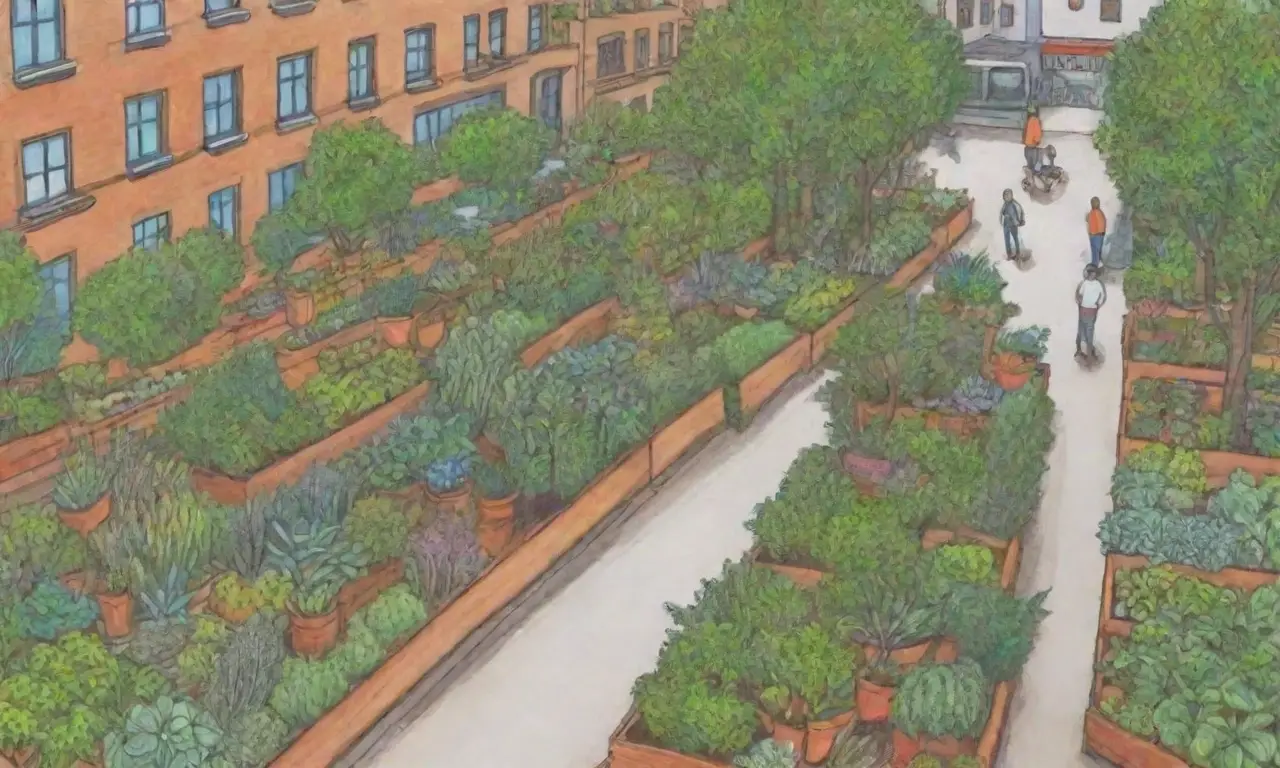 Jardines urbanos sostenibles con biodiversidad y conexión natural