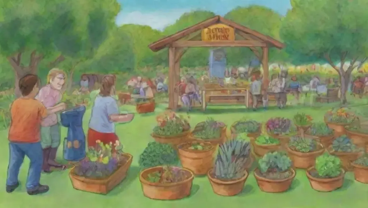 Un jardín comunitario lleno de vida, risas y colaboración