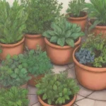 Creación de jardín de hierbas medicinales y aromáticas con colorido y sanación natural