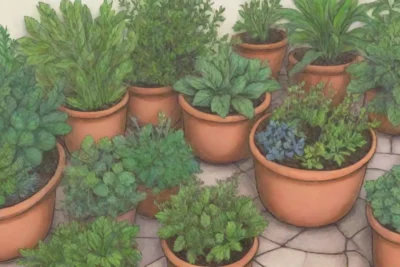 Creación de jardín de hierbas medicinales y aromáticas con colorido y sanación natural