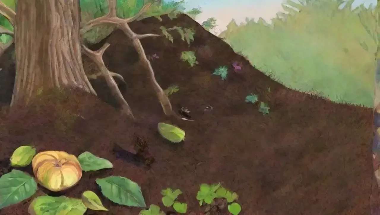 Un compost vibrante y lleno de vida, con aromas y colores que reflejan el ciclo natural