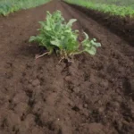 Jardines de raíces con cultivos sostenibles y armonía ecológica