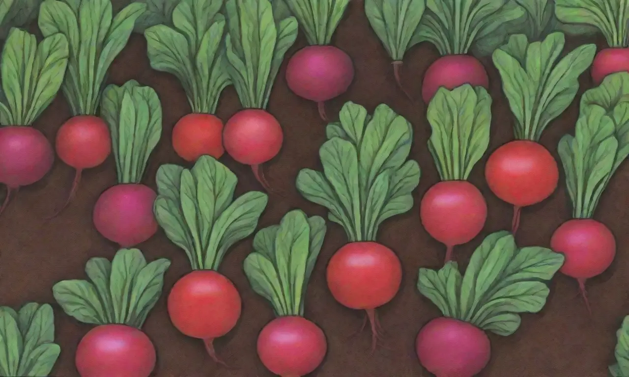 Remolachas vibrantes y saludables en un jardín casero
