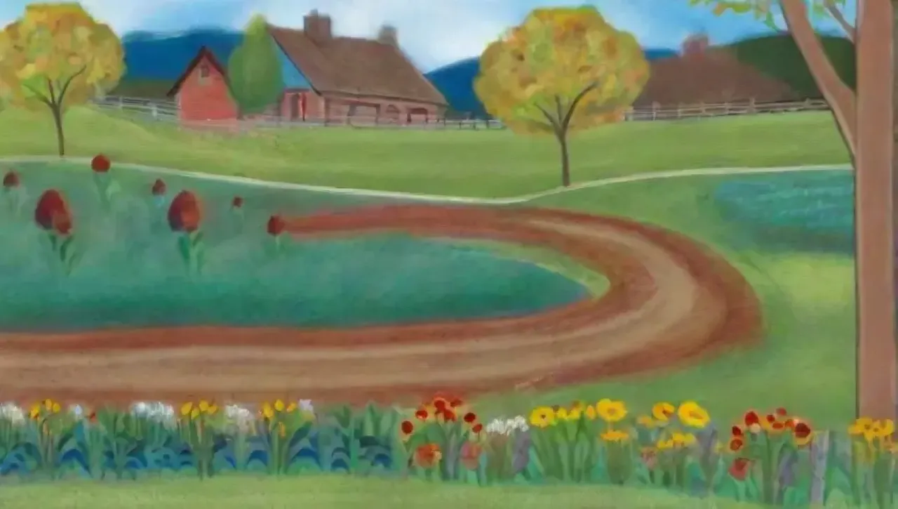 Campos verdes vibrantes con flores silvestres y ecosistemas armoniosos