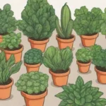 Jardín en casa: plantas verdes