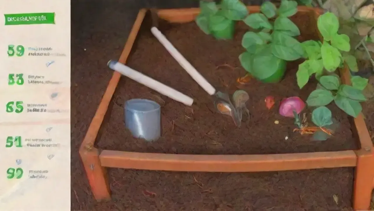 Un jardín vibrante y en movimiento, lleno de vida y compost