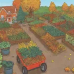 Cosechas otoñales y colores vibrantes preparan el jardín para el invierno