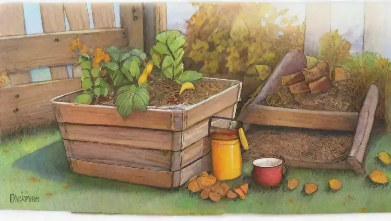 Otoño en armonía con la naturaleza y el compostaje