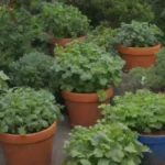 Jardines urbanos sostenibles con plantas vibrantes y diversidad en espacios compactos