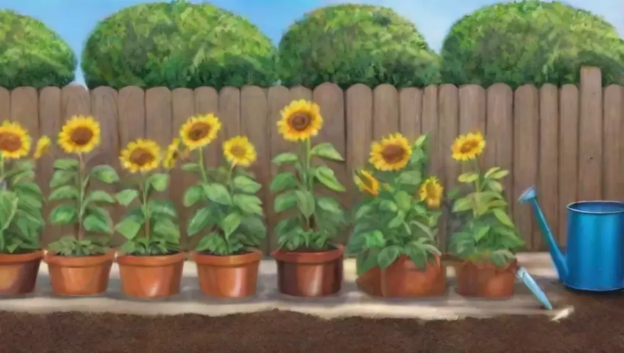 Un jardín vibrante y lleno de vida con flores, plantas y naturaleza en armonía