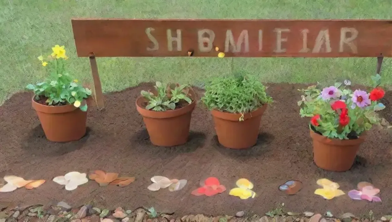 Un jardín vibrante lleno de vida, colores y tranquilidad