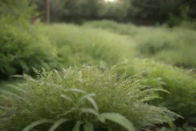 Control natural de plagas en un jardín orgánico y armonioso