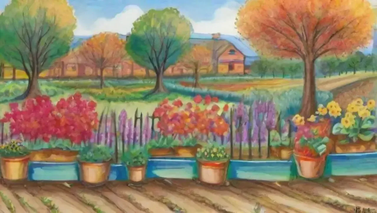 Un paisaje agrícola vibrante y en armonía con la naturaleza