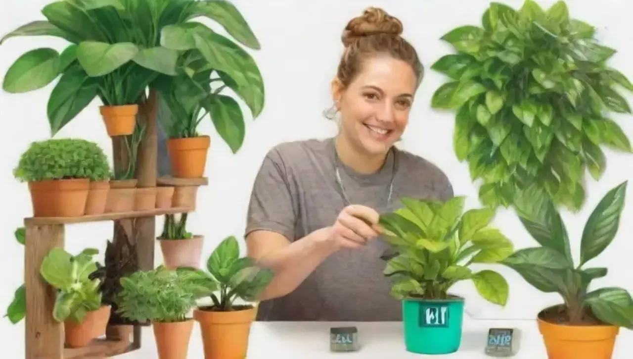Un entorno de jardinería hidropónica vibrante y colaborativo