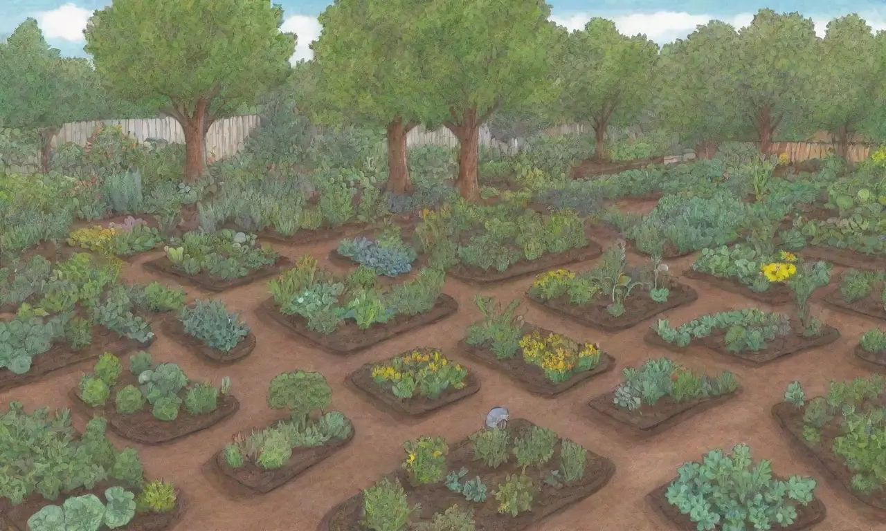 Elementos clave para un jardín diverso: biodiversidad, prácticas sostenibles, plantas nativas, salud del suelo, cultivos de compañía, cosechas estacionales, conservación del agua, manejo de plagas y participación comunitaria