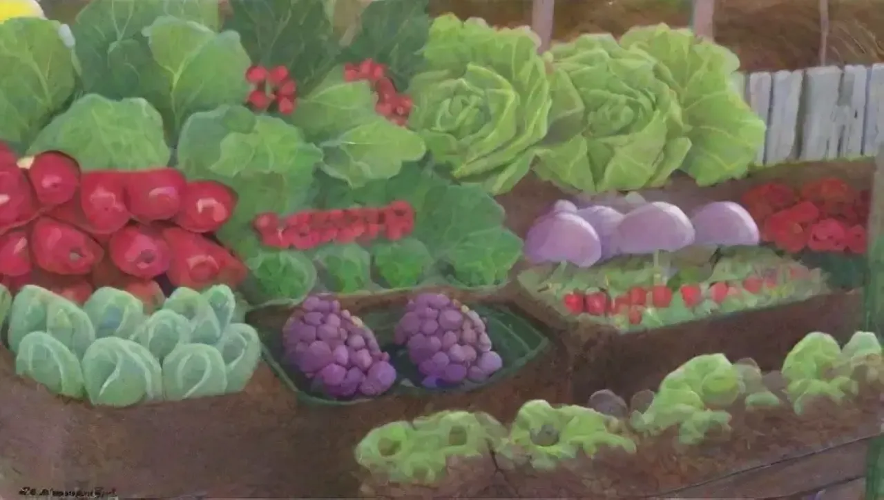Un jardín invernal vibrante y lleno de vida