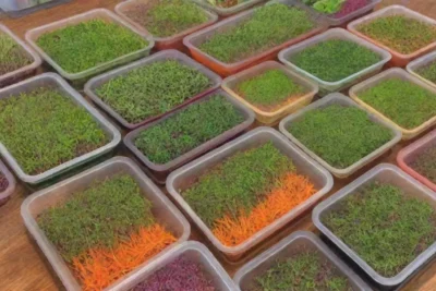 Microgreens frescos