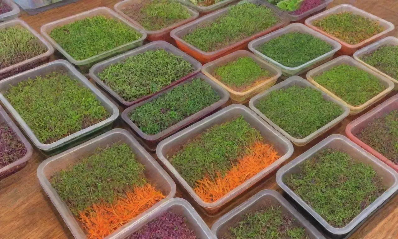 Microgreens frescos