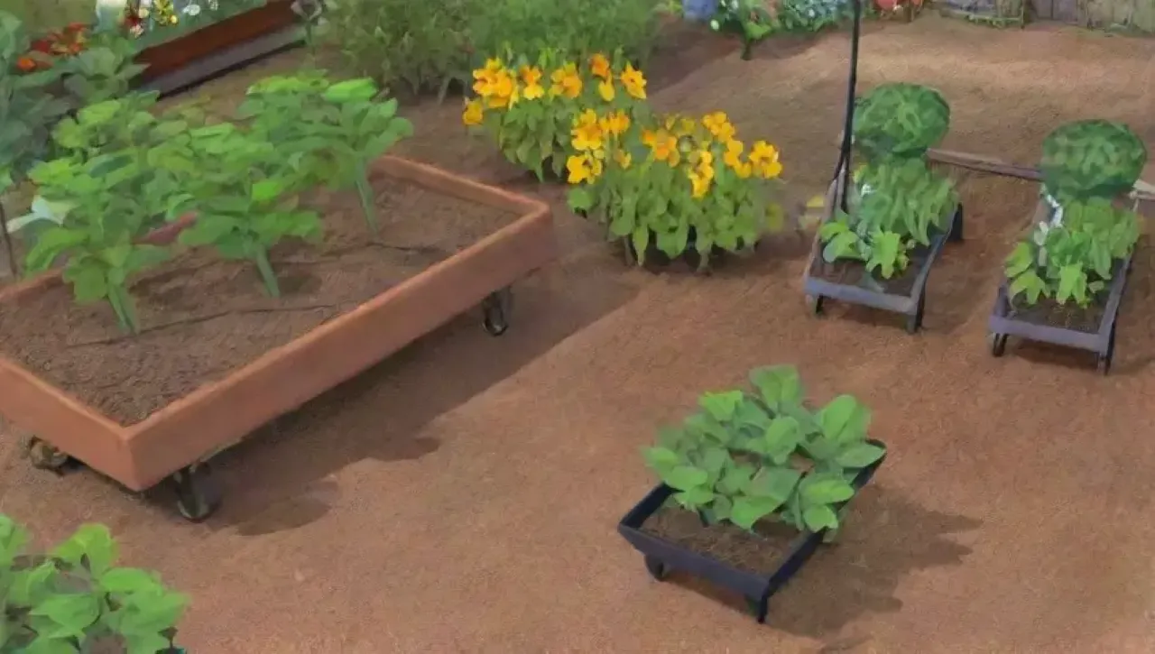 Un jardín vibrante y lleno de vida