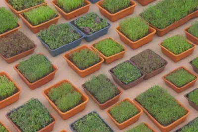 Microgreens coloridos y saludables