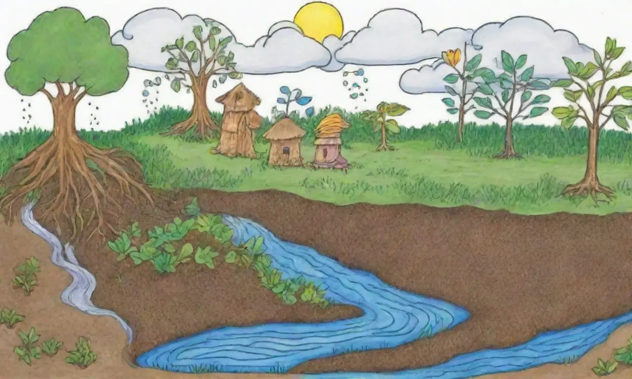 El ciclo del agua es vital para plantas