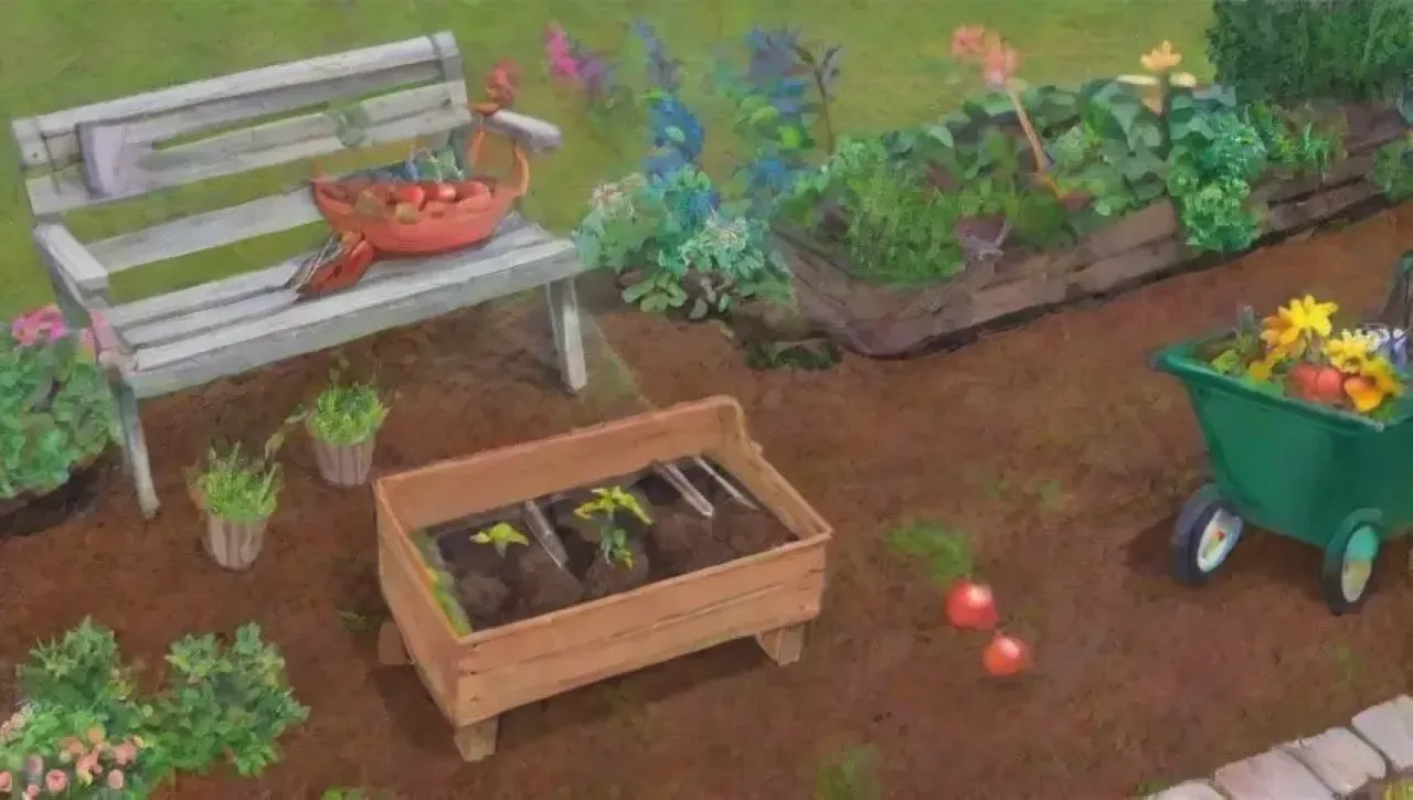 Un jardín vibrante y lleno de vida