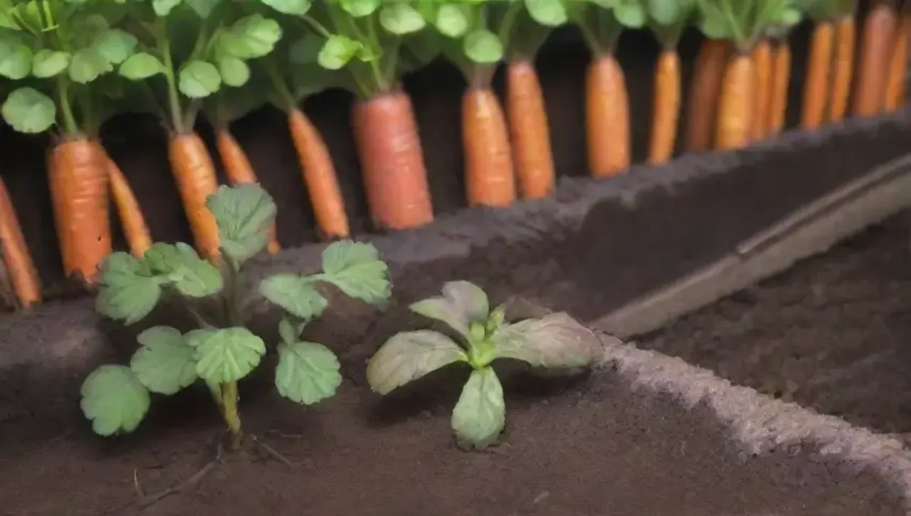 Un jardín vibrante con cenizas de madera, plantas verdes y una armonía natural