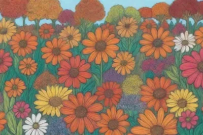 Flores de otoño vibrantes y hermosas