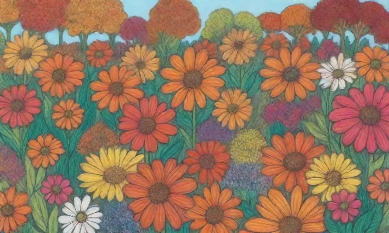 Flores de otoño vibrantes y hermosas