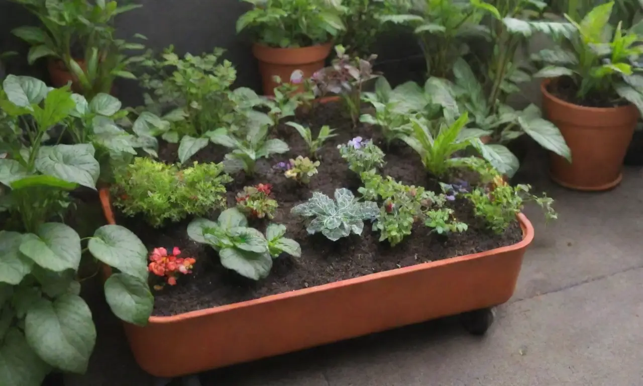 Guía fácil para un jardín móvil con plantas vibrantes