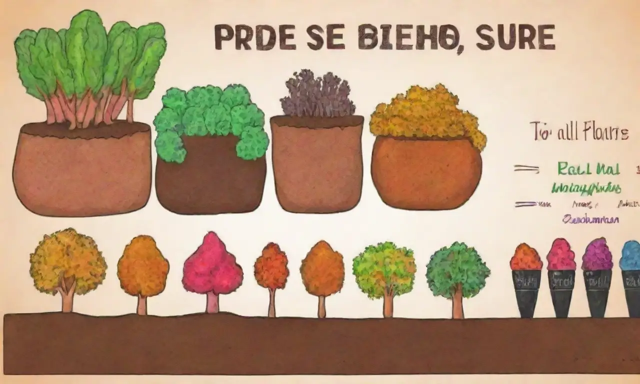Ilustración vibrante del suelo con tubérculos, escala de pH y texto informativo