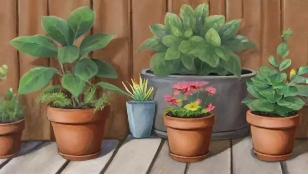 Un jardín vibrante y aromático lleno de vida y colores