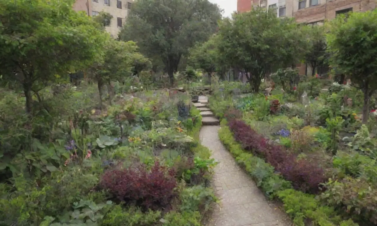 Jardines urbanos sostenibles que fomentan la comunidad y la biodiversidad