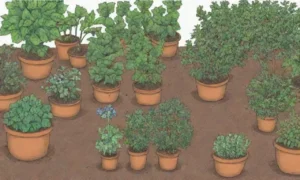 Control de plagas en el jardín herbal con identificación
