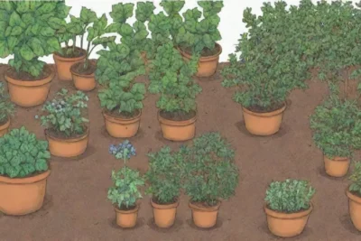 Control de plagas en el jardín herbal con identificación