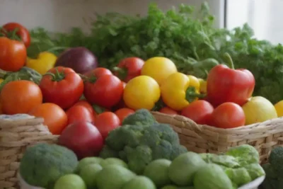 Verduras frescas y coloridas